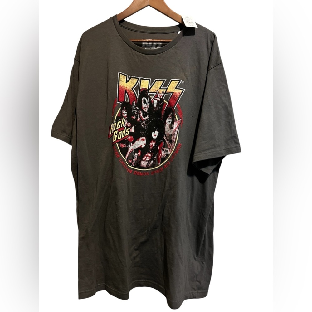 NWT DXL Men’s grey KISS t-shirt/ size 3XL